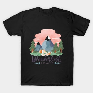 Adventure Awaits Wanderlust" - Explore, Discover, Roam T-Shirt